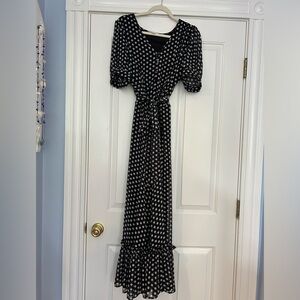 Classic and feminine Calvin Klein polka dot dress size 14